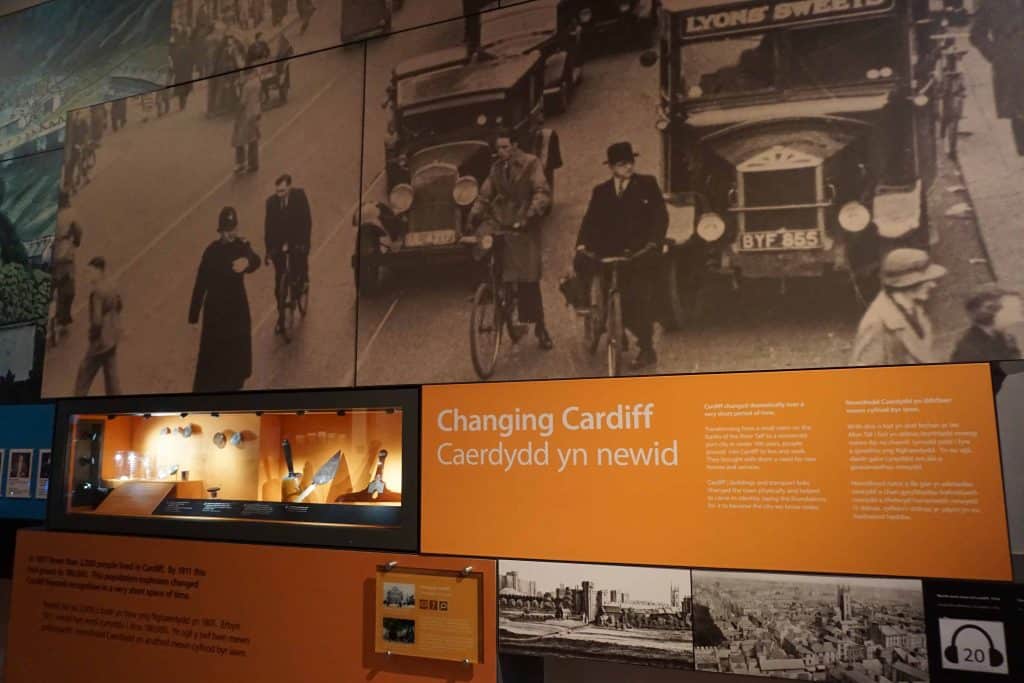 changing cardiff exhibit with photos at the cardiff story