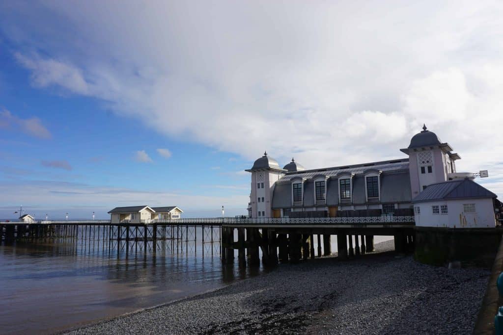 pier and pavilion on beach front