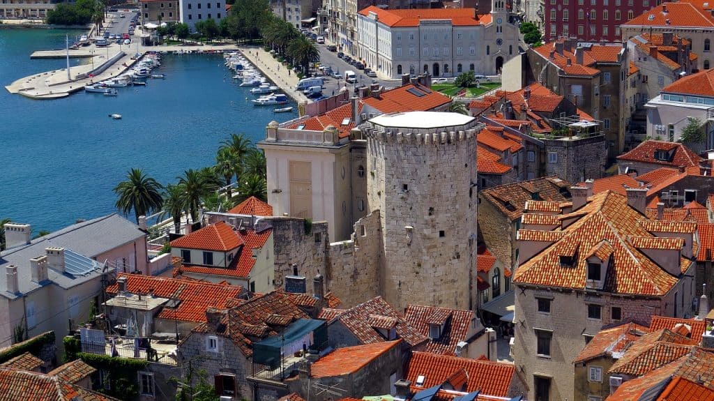 buildings by sea in Split, Croatia