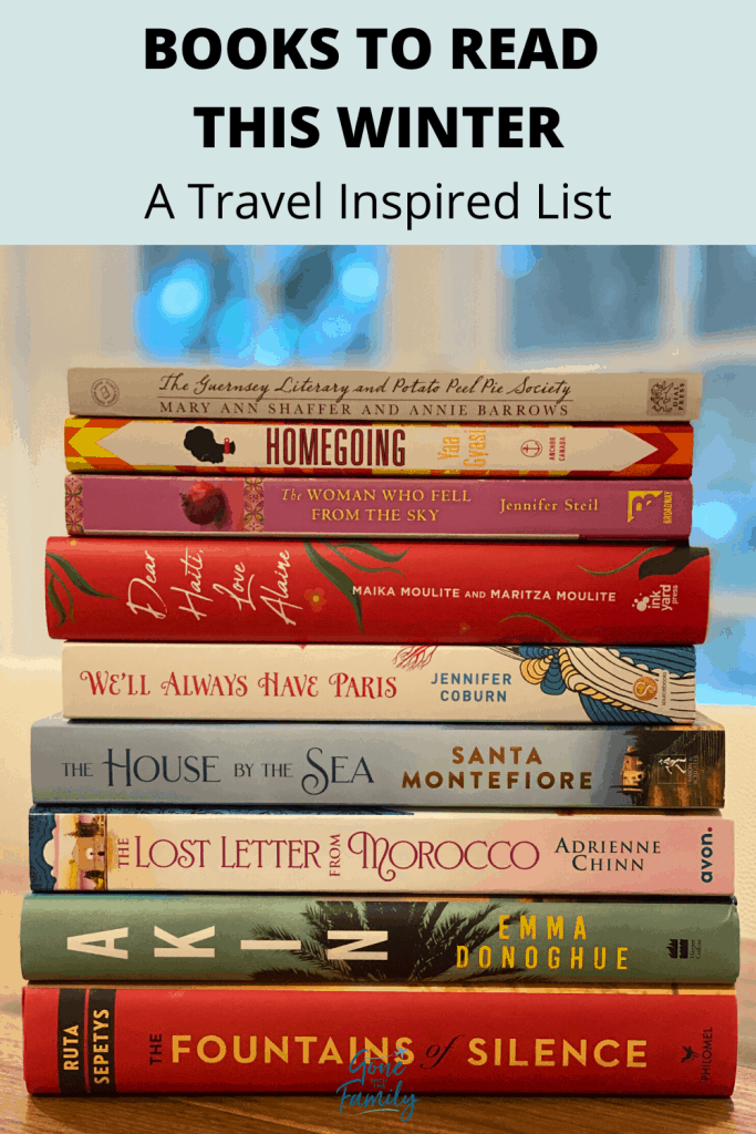 Pinterest Image for 15 Books to Read This Winter - A Travel-Inspired List.
