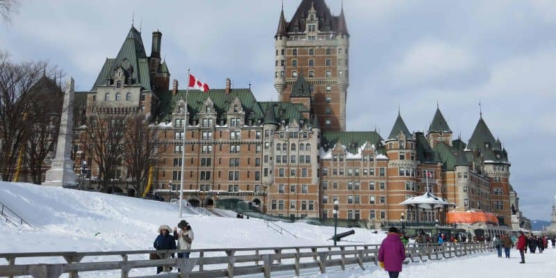 quebec city-chateau frontenac in winter