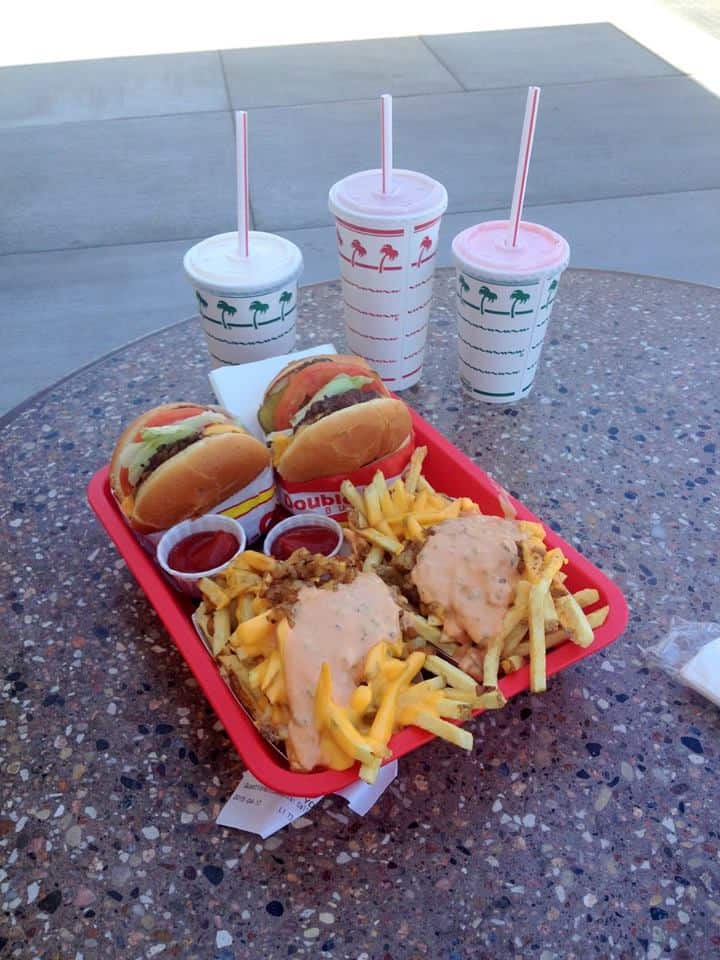 Meal at In-N-Out Burger