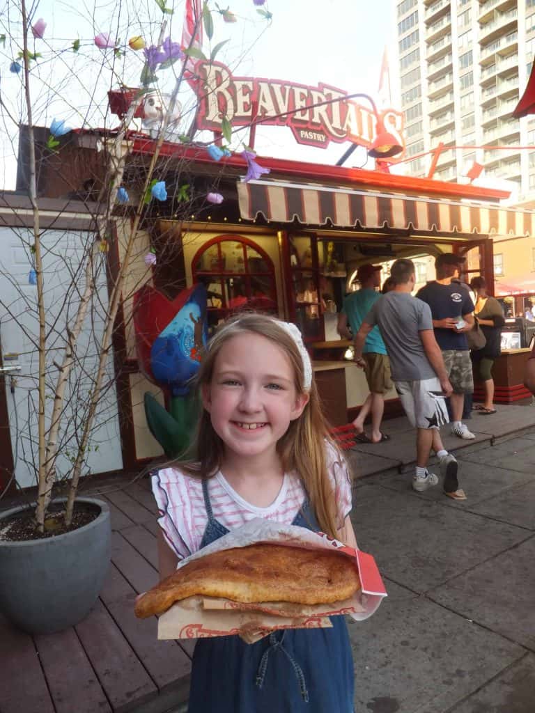 girl with BeaverTail-byward market-ottawa