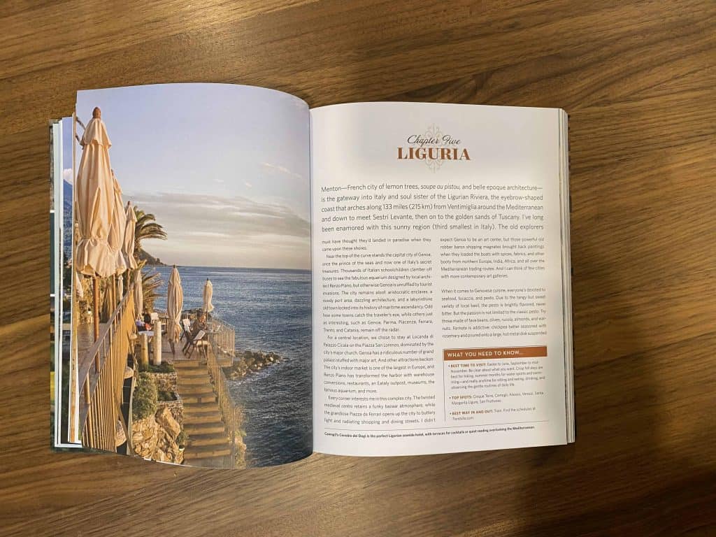 Frances Mayes Always Italy book - Liguria