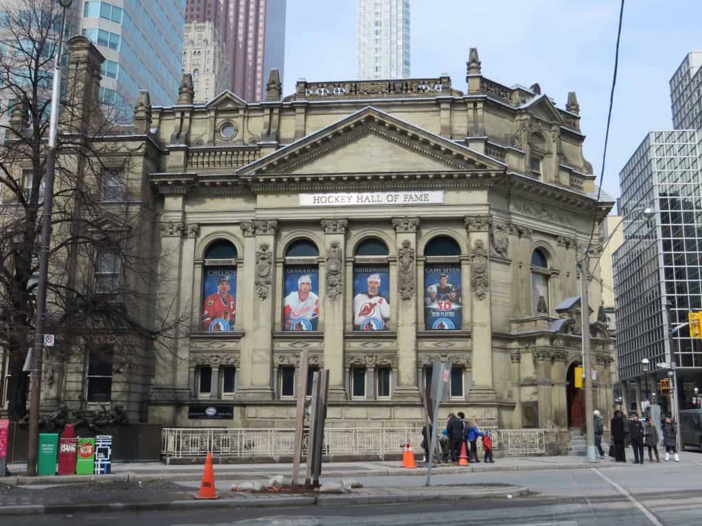 exterior of hockey hall of fame-Toronto Ontario