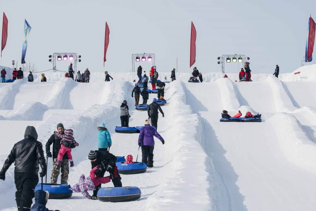 Ottawa winterlude-snowflake kingdom snow slides