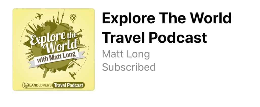 Explore the World Travel Podcast logo