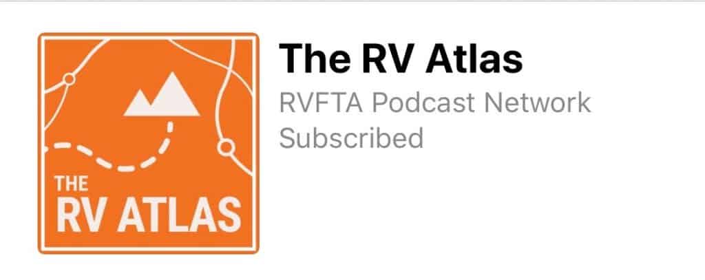 The RV Atlas podcast logo