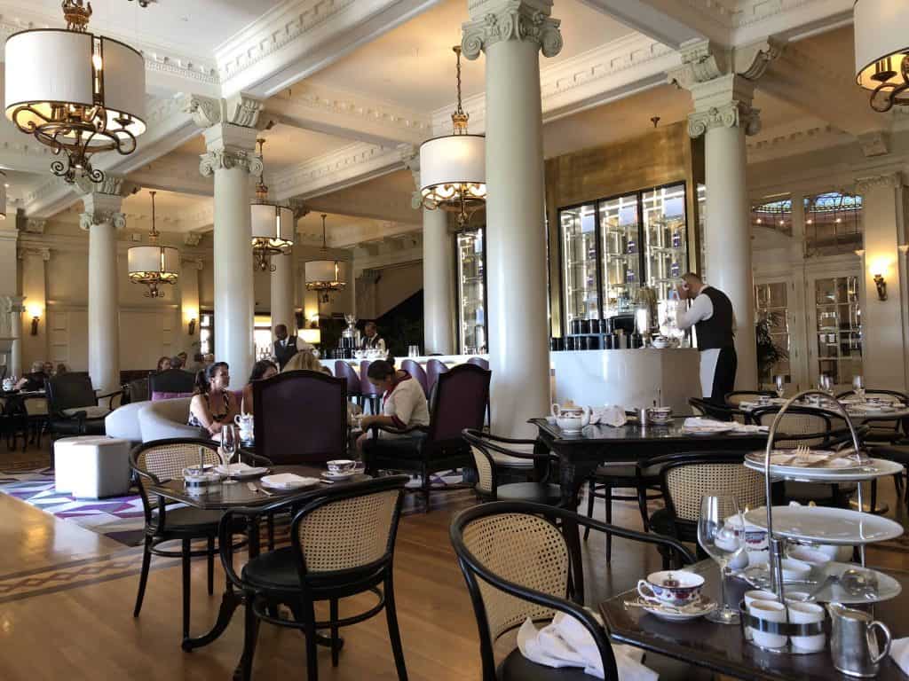 Afternoon tea served in the Lobby Lounge at the Fairmont Empress in Victoria, British Columbia.