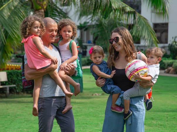 Bio photo of Marissa Goldstein and family.
