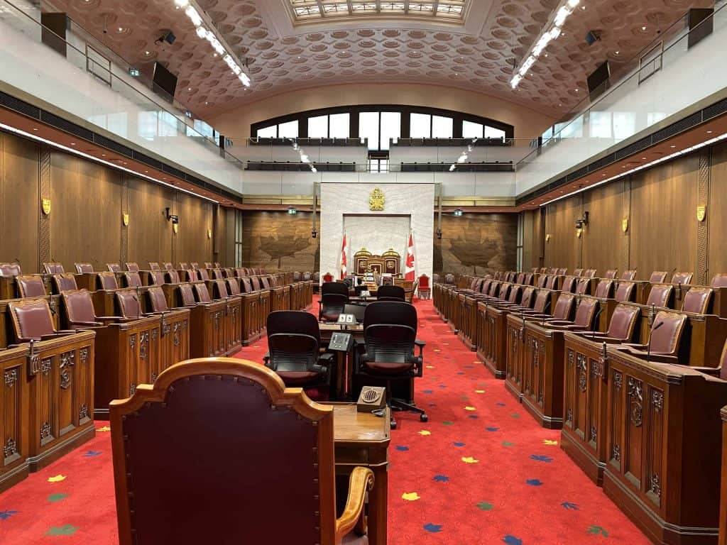 canadian senate chamber-ottawa