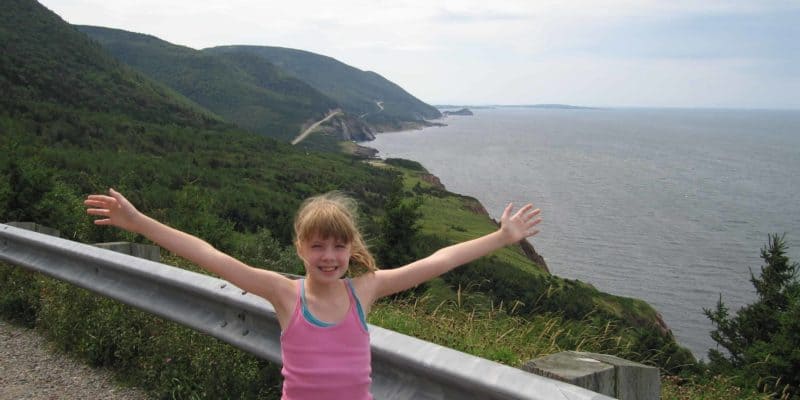girl on cabot trail-cape breton island