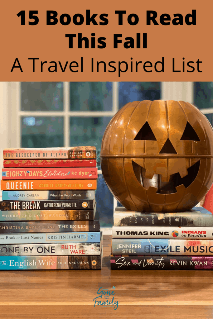 Pinterest image for 15 Books to Read This Fall - A Travel Inspired List.