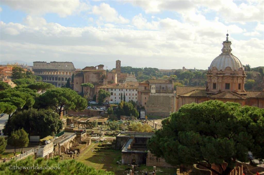 Skyline of Rome, Italy during spring break.