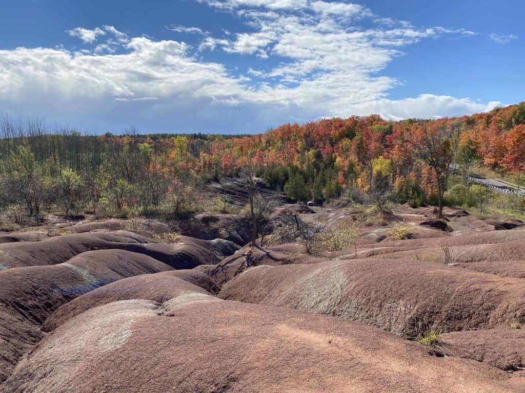 cheltenham badlands-sunny fall day