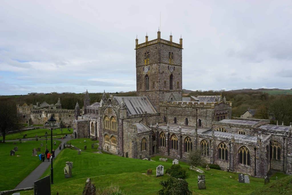 St Davids Cathedral exterior.