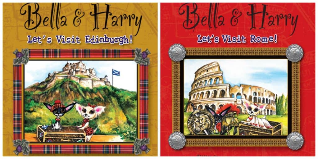 Covers of two books - Bella & Harry: Let's Visit Edinburgh! and Bella & Harry: Let's Visit Rome!