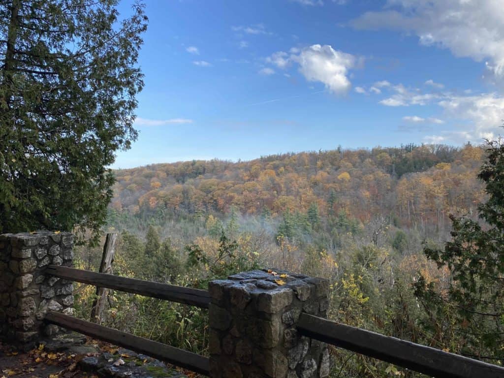 crawford lake conservation area-escarpment trail lookout-fall