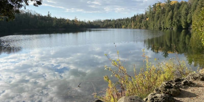 crawford lake-reflection fall day