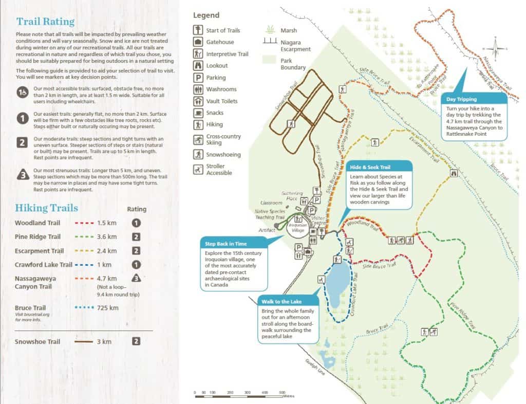 crawford lake-trail map