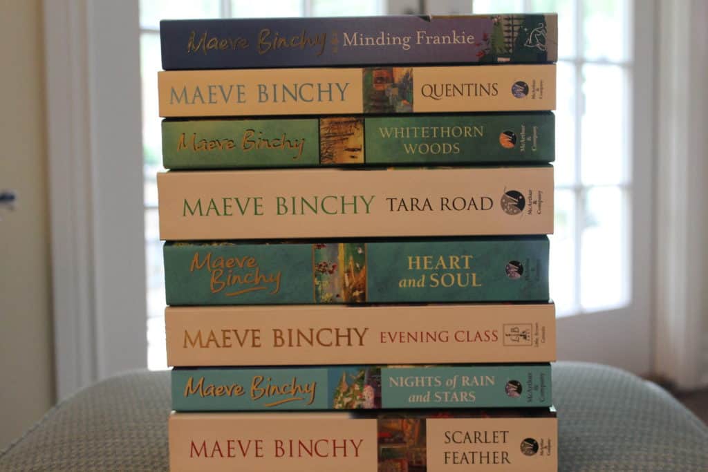 stack of maeve binchy novels