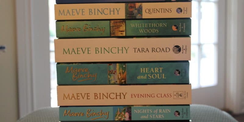 stack of maeve binchy novels