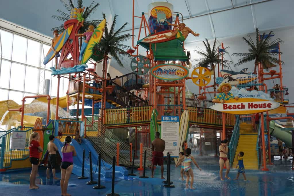 The Beach House at Niagara Falls Fallsview indoor waterpark.