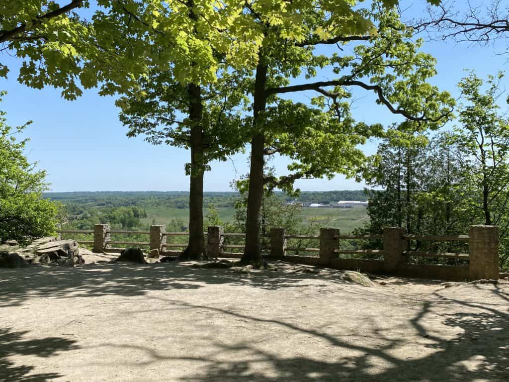 Buffalo Crag Lookout at Rattlesnake Point Conservation Area.