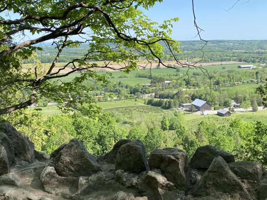 Views from the trails at Rattlesnake Point Conservation Area.