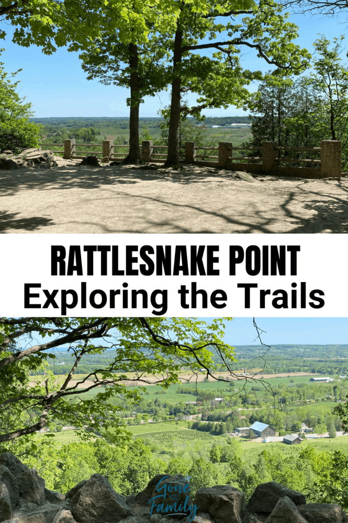 Pinterest image for Exploring the Trails at Rattlesnake Point Conservation Area - Gone with the Family.