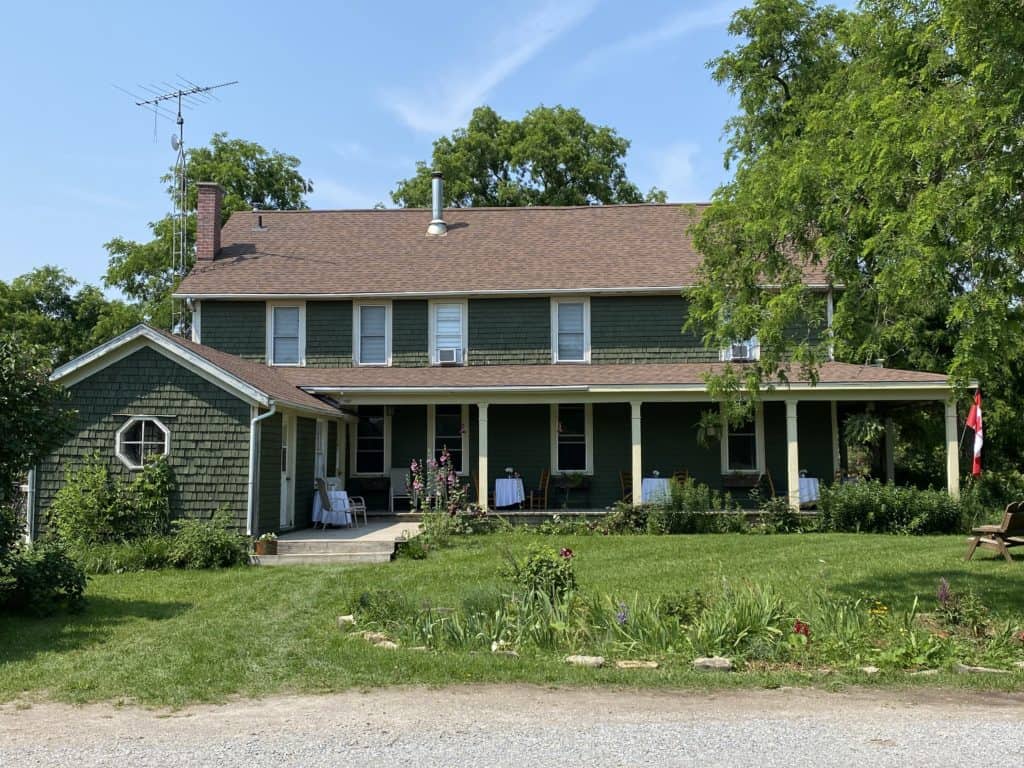 Exterior of The Carter House in Kagawong, Ontario.