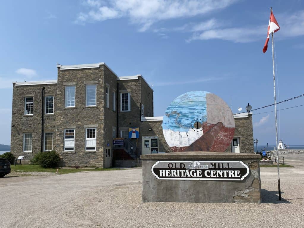 Exterior of the Old Mill Heritage Centre, Kagawong, Ontario.