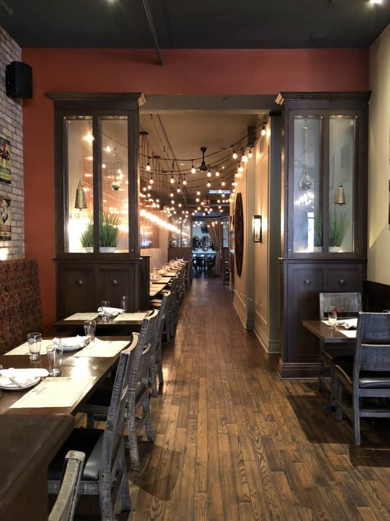 Interior of Mercer Kitchen + Beer Hall.
