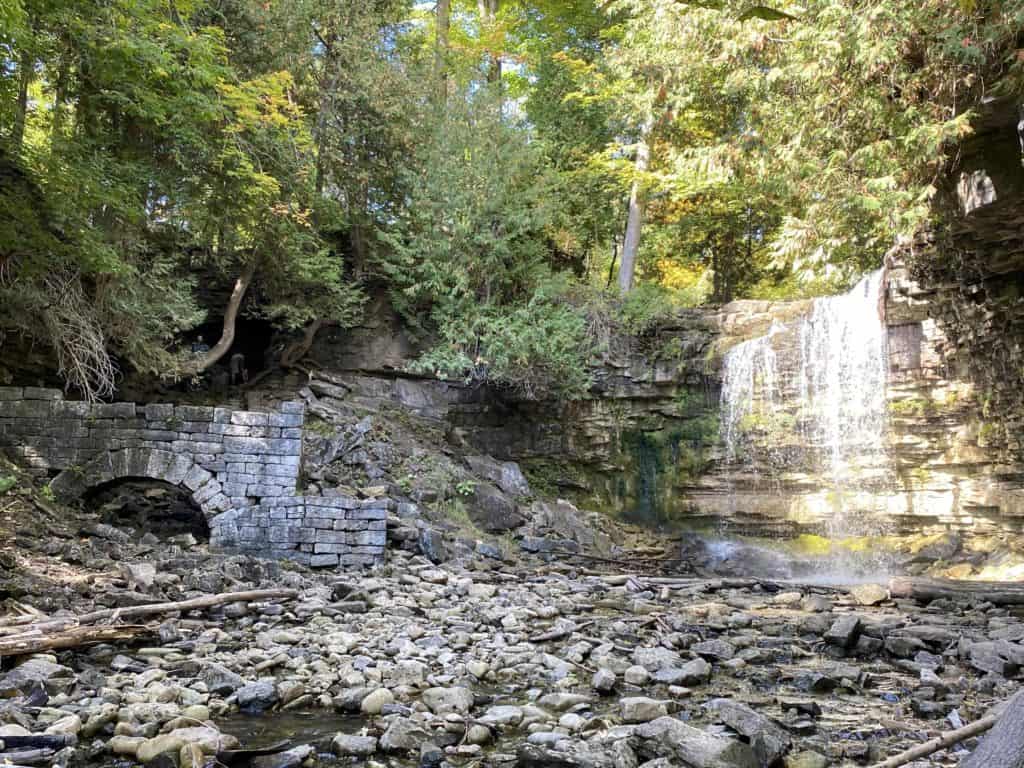 Hilton Falls Conservation Area waterfalls and mill ruins