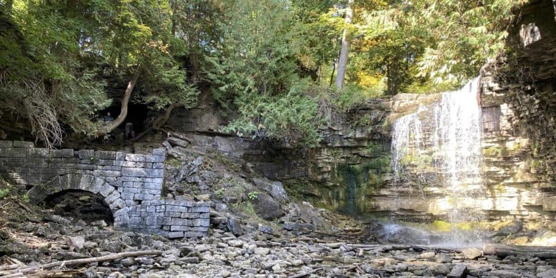 Hilton Falls Conservation Area waterfalls and mill ruins