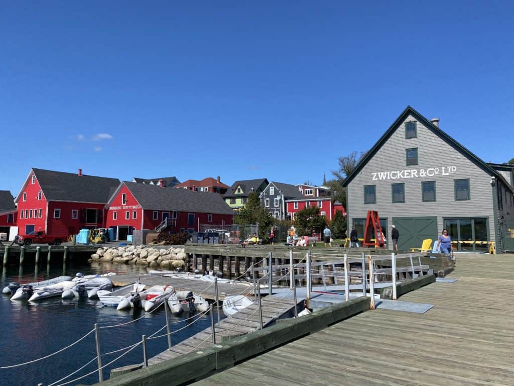 Waterfront in Lunenburg, Nova Scotia.