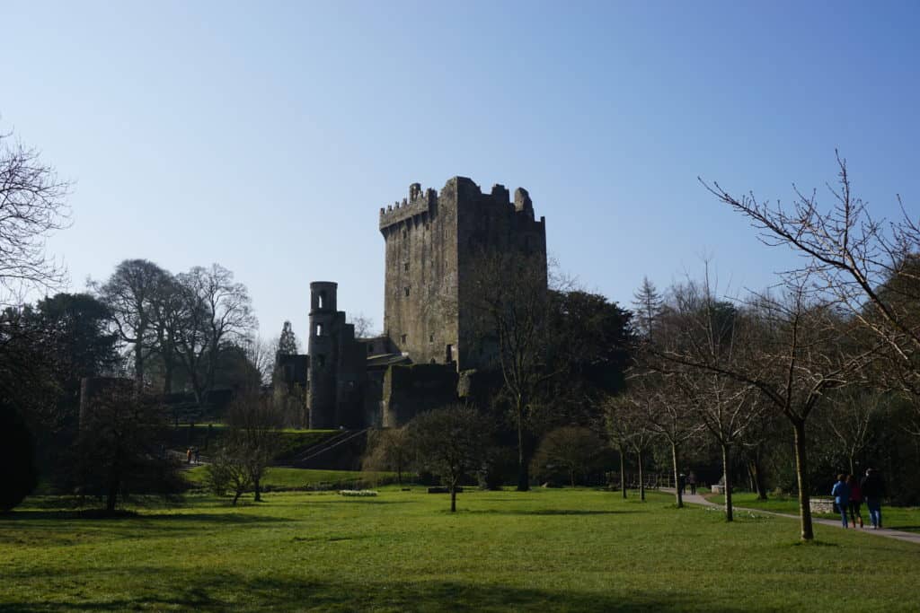 Blarney Castle in Ireland on a spring day.
