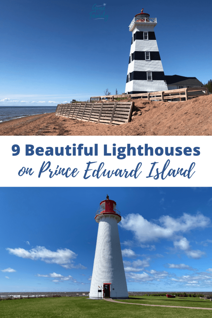 Pinterest image for 9 Beautiful Lighthouses on Prince Edward Island.