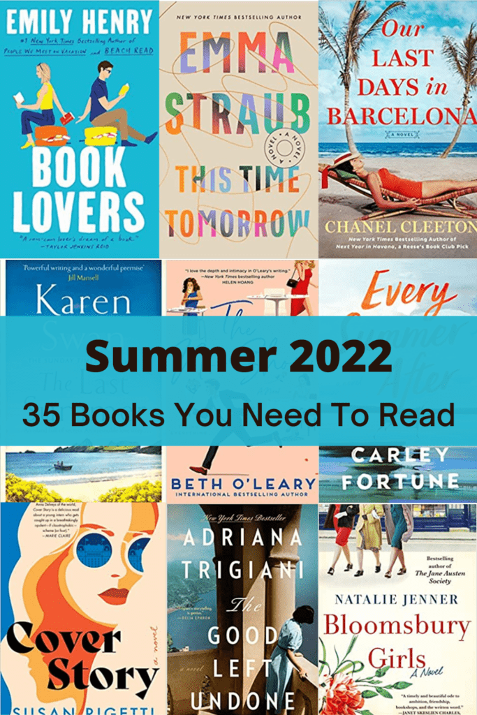 Summer 2022 Reading List pinterest image.