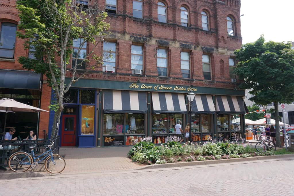 Exterior of The Anne of Green Gables Store in Charlottetown, PEI.