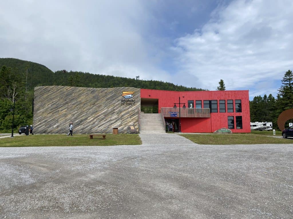 Entrance to Perce Geopark.
