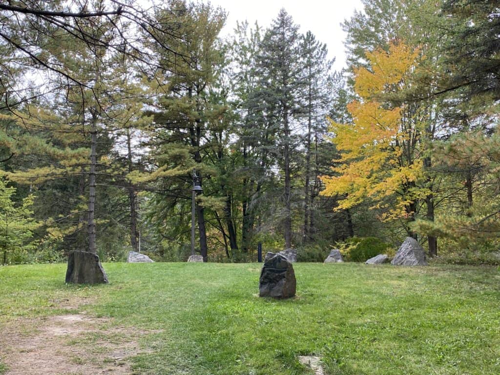 Cemetery at the McMichael in Kleinburg, Ontario.