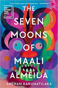 The Seven Moons of Maali Almeida by Shehan Karunatilaka cover image.