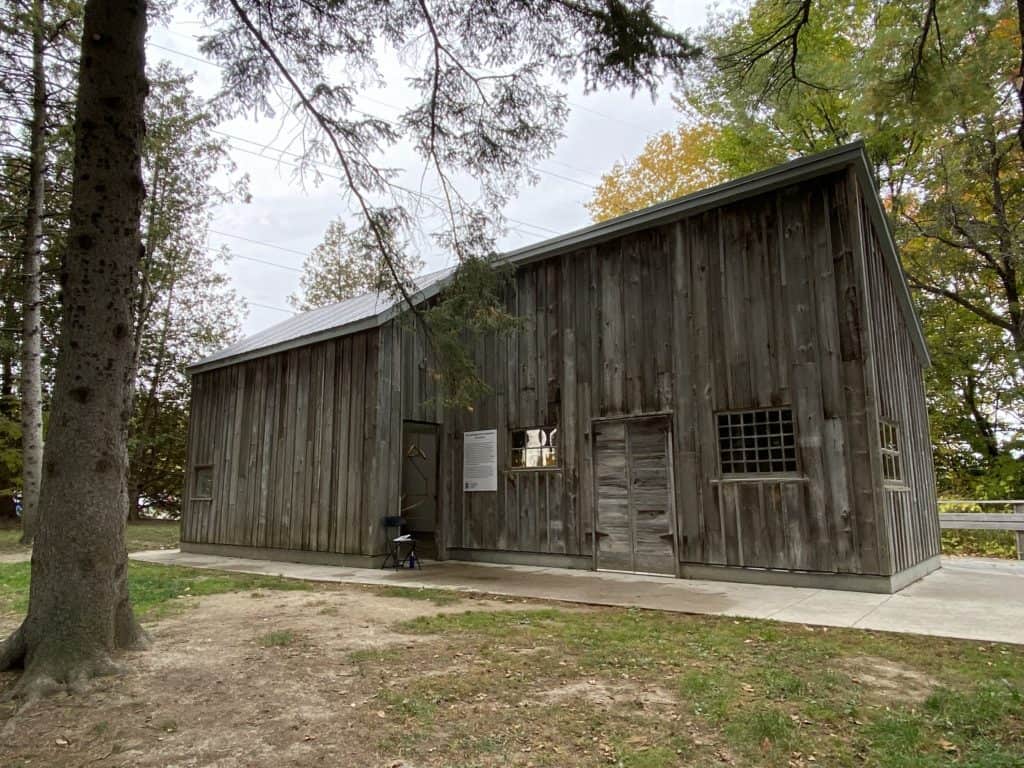 Tom Thomson Shack on the grounds of the McMichael Gallery.