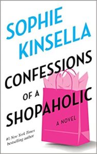Confessions of a Shopaholic by Sophie Kinsella cover image.