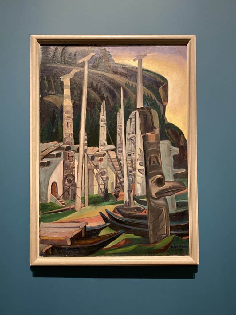 Emily Carr painting on display at the National Gallery of Canada in Ottawa, Ontario.