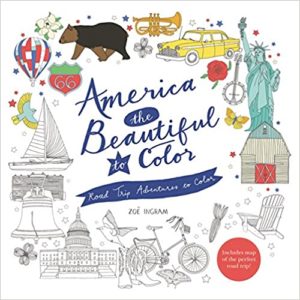 America the Beautiful to Color by Zoe Ingram cover image.