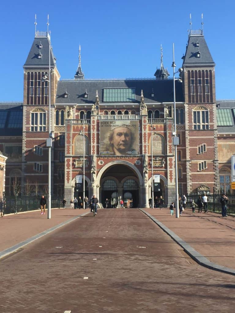 Exterior of the Rijksmuseum in Amsterdam.