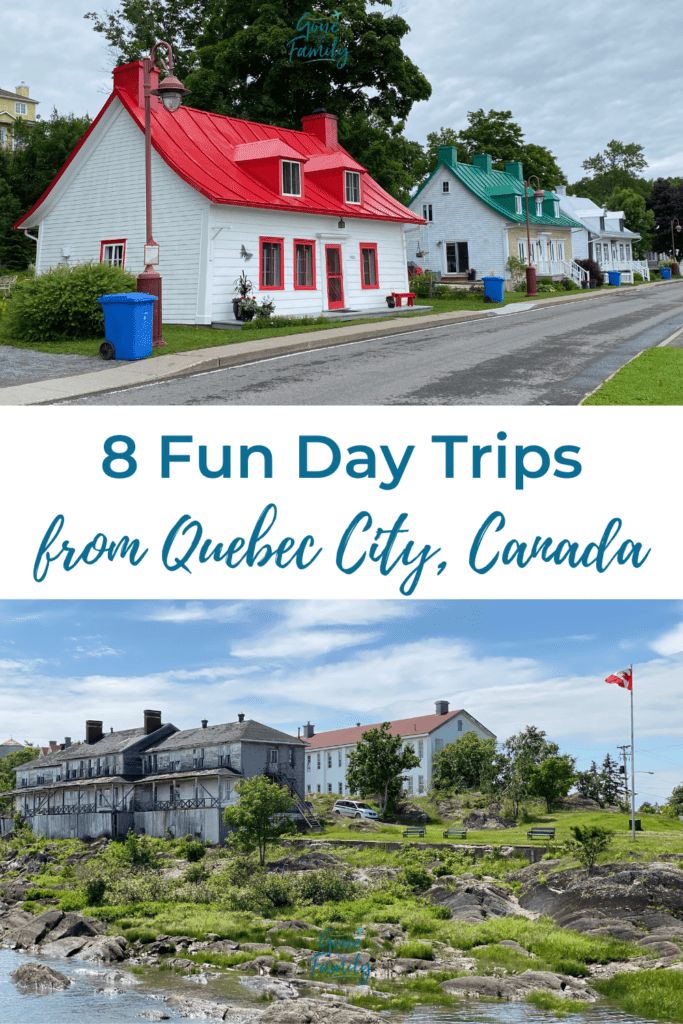 Pinterest Image for 8 Fun Day Trips from Quebec City, Canada.