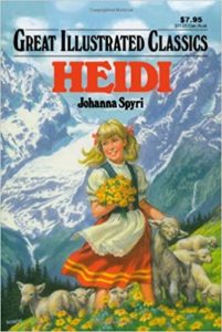 Heidi by Johanna Spyri cover image.